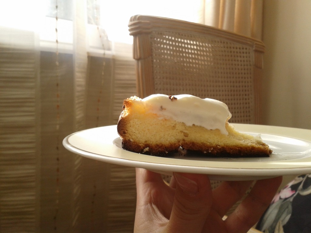 ciasto gruszkowe z pianką cytrynową